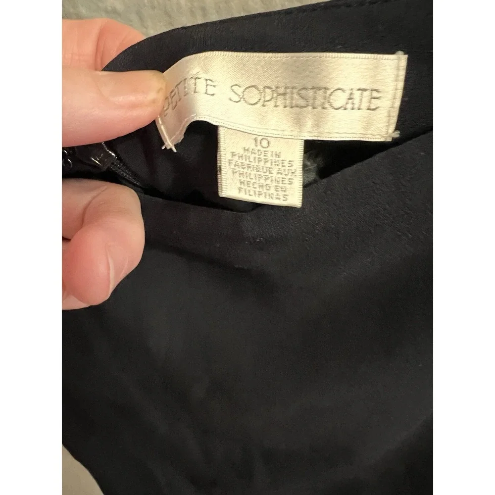 Women's‎ Navy Midi Skirt Petite Sophisticate Size 10P